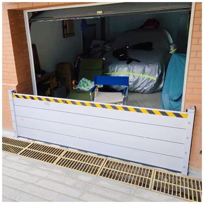 Modular Aluminum Flood Barrier Panels for Terraces, Basements, Entrances, and Driveways
