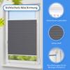 No-Drill Pleated Blind 60 x 200 cm (W x H), Anthracite, Light-Filtering view 4