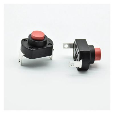 4-Pack UPS/Flashlight Self-Locking Push-Button Power Switch, 6A/10A, 13.5 mm, CZAOINCU