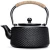 YXUANYZNB Cast Iron Teapot, Black, 1.5 L view 1