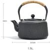 YXUANYZNB Cast Iron Teapot, Black, 1.5 L view 2