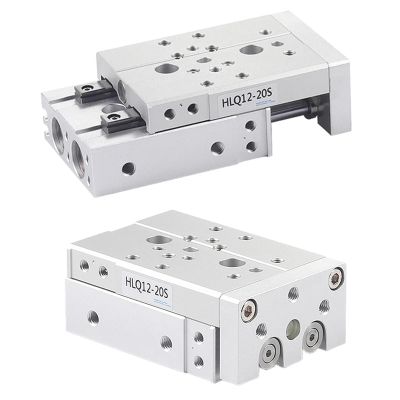 Pneumatic Cylinder, Guide-Rail Precision Slide Cylinder HLQ12/16/20, Stroke 20, 1 pc.