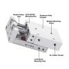 Pneumatic Cylinder, Guide-Rail Precision Slide Cylinder HLQ12/16/20, Stroke 20, 1 pc. view 3