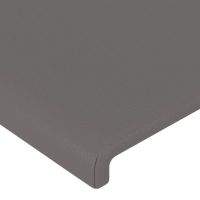 Homgoday Gray Faux Leather Headboard 80 x 5 x 118/128 cm Model 3116128
