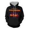 Amxleh Men's Halloween Skull Skeleton Hoodie, Black view 3