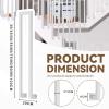 Yopappol Outdoor Stair Handrail for 1 Step, Side-Mounted Wrought-Iron Railing for Porch and Garden Steps, 100 cm view 2
