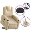 Homgoday Electric Recliner with Lift Assist, Cream, Fabric & Metal, Model 3204377 view 4