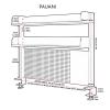 Clamp-On Desk Organizer Shelf, Desk Extension with Pegboard for Office or Gaming Desks, L80 cm/31.5 in, White view 3