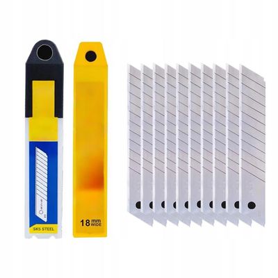 Rosfix 18 mm Replacement Blades, 10-Pack, 100 x 18 x 0.5 mm