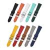 LQXHZ Quick-Release Vintage Braided Leather Watch Strap, 18–24 mm (Gray/Rose Gold, 23 mm) view 3