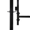 Homgoday Steel Garden Gate, 1.5 x 4 m, Black view 2