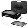 Taffstyle 1-Burner Gas Camping Stove and Tabletop Grill with Case, Black view 1
