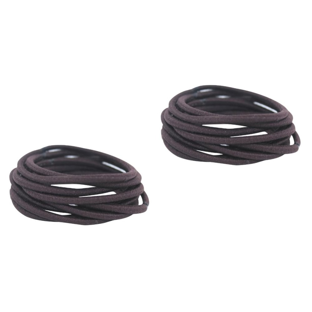 VILLCASE 100-Piece Nylon Hair Ties, Gentle on Hair, for Adults and Girls
