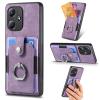 Rfvzubemok Case for Vivo Y52t 5G, Magnetic Stand, 3-in-1 Card Slot Kickstand Cover, Purple view 1
