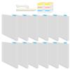 Scrapbook Paper Organizer with Tabs, 12 Transparent Storage Pouches view 1