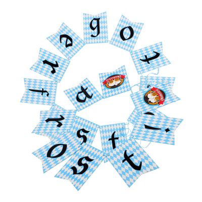 COLLBATH Oktoberfest Party Paper Banner for Verandas and Shopping Centers