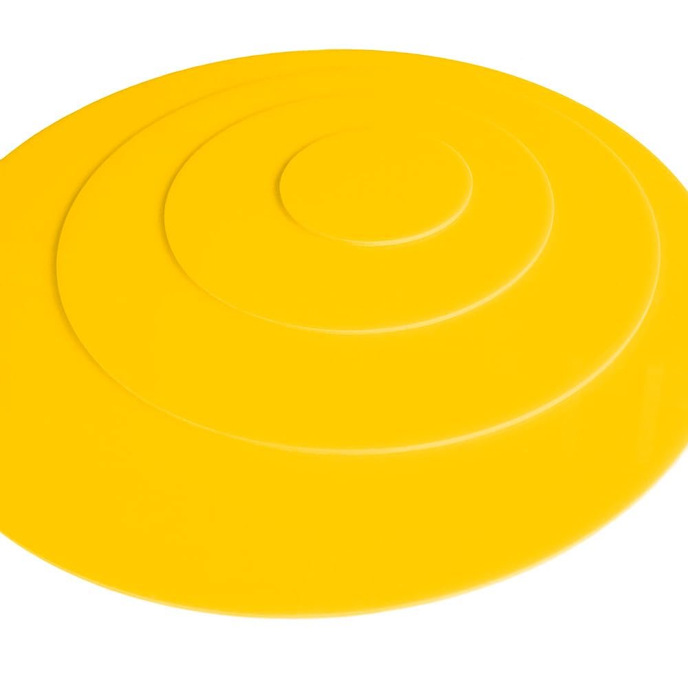 Signaltique.biz France - Yellow Round Acrylic Sheet, 84 cm, 3 mm Thick