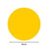 Signaltique.biz France - Yellow Round Acrylic Sheet, 84 cm, 3 mm Thick view 2