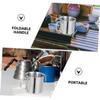 MUSISALY 2-Piece Foldable Metal Camping Cups, Portable Coffee Cups for Outdoor Camping view 3