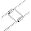 Stainless Steel Shower Corner Rod for RV Bathroom, Silver view 3
