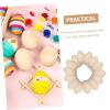 Unfinished Wooden Easter Eggs for Crafts, Unpainted, 20 Pieces view 2