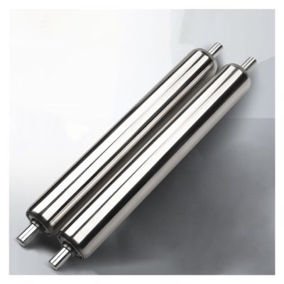 Replacement Rollers for Gravity Conveyor, Stainless Steel, 2-Pack, 32 mm Diameter, 500 mm Long