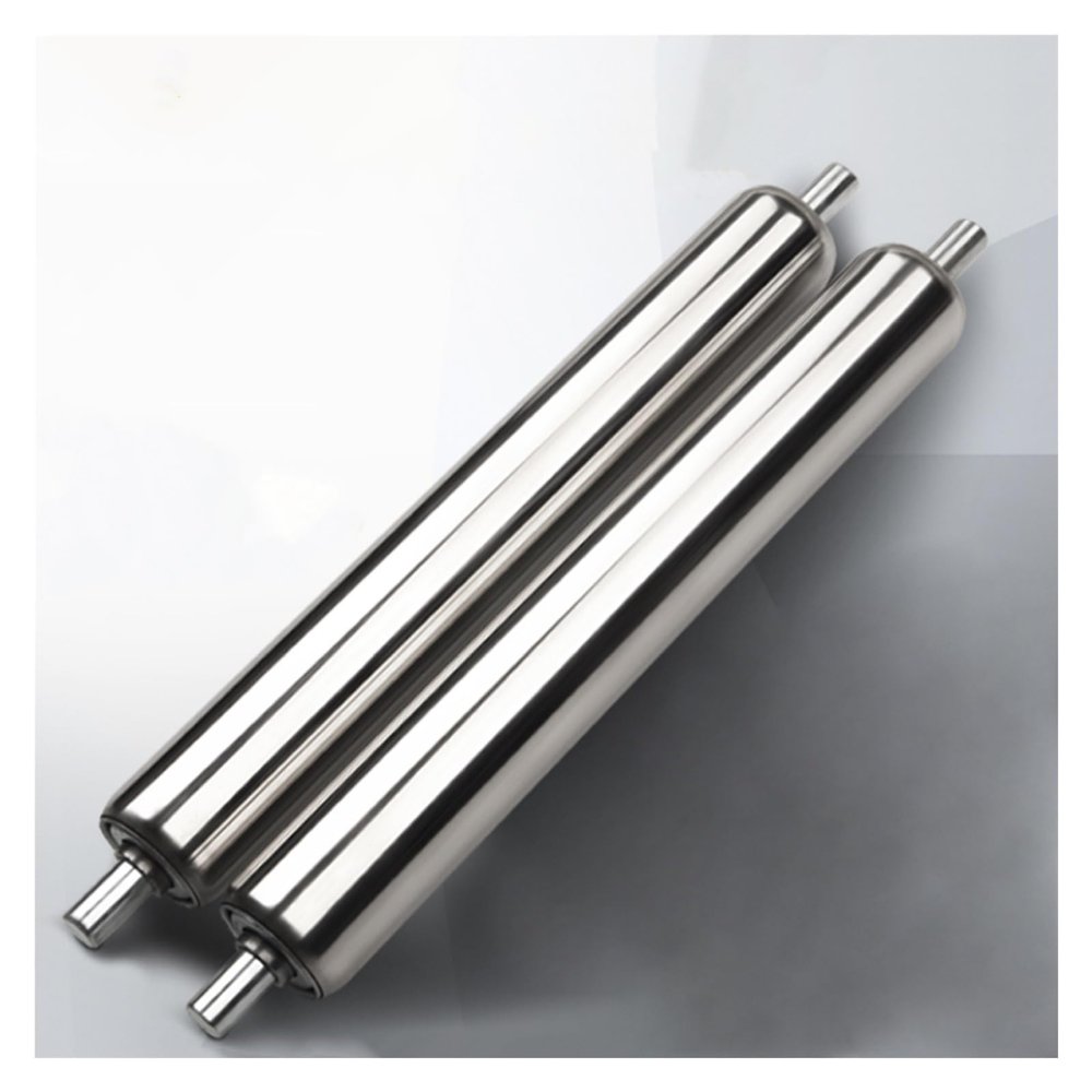 Replacement Rollers for Gravity Conveyor, Stainless Steel, 2-Pack, 32 mm Diameter, 500 mm Long