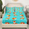 TACOKI 3D Fox Fitted Sheet 120 x 200 cm with 2 Pillowcases, Soft Microfiber, Fits Mattresses up to 30 cm view 2