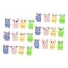 24 Small Bright Resin Cow Figurines for Mini Landscapes view 1