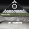 YQOLG87 Heavy-Duty Transparent Mesh Tarp, 4 x 5 m / 13 x 16.4 ft view 2