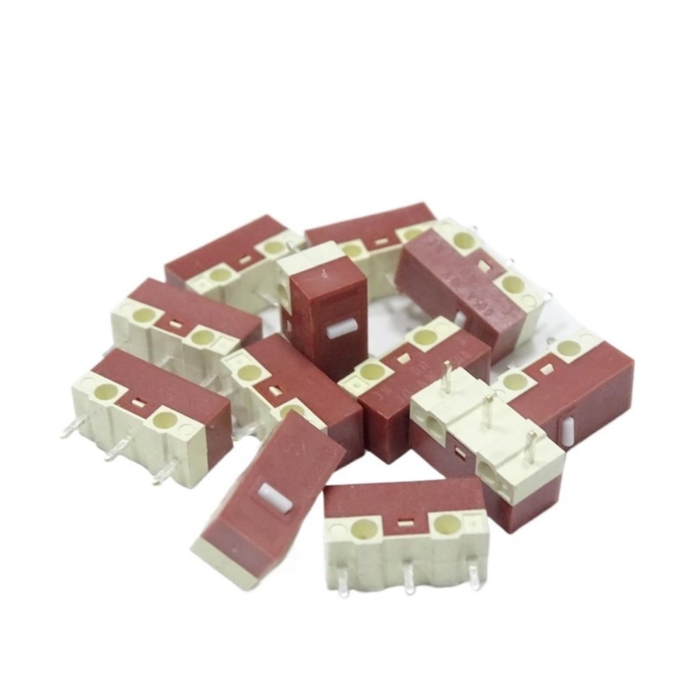 UYCUODLUY Silent Switch, 10 Million-Click Life, Replacement for 3-Pin Computer Mute Switches, Mini Relay, 20-Pack