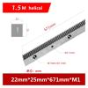 1 Pc 1.5 Module High-Precision Helical Gear, 20 × 20 × 960 mm / 22 × 25 × 671 mm view 2