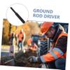 ORFOFE Ground Rod Driver for Rotary Hammers, Steel, Black, for 19 mm and 15 mm Rods view 3