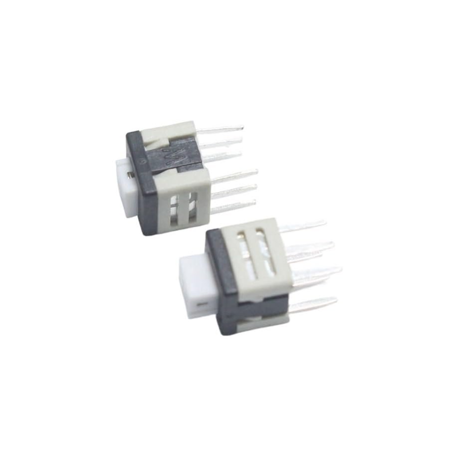 UYCUODLUY 20-Pack 5.8 × 5.8 mm 6-Pin On/Off Self-Locking Tactile Push Button Switches