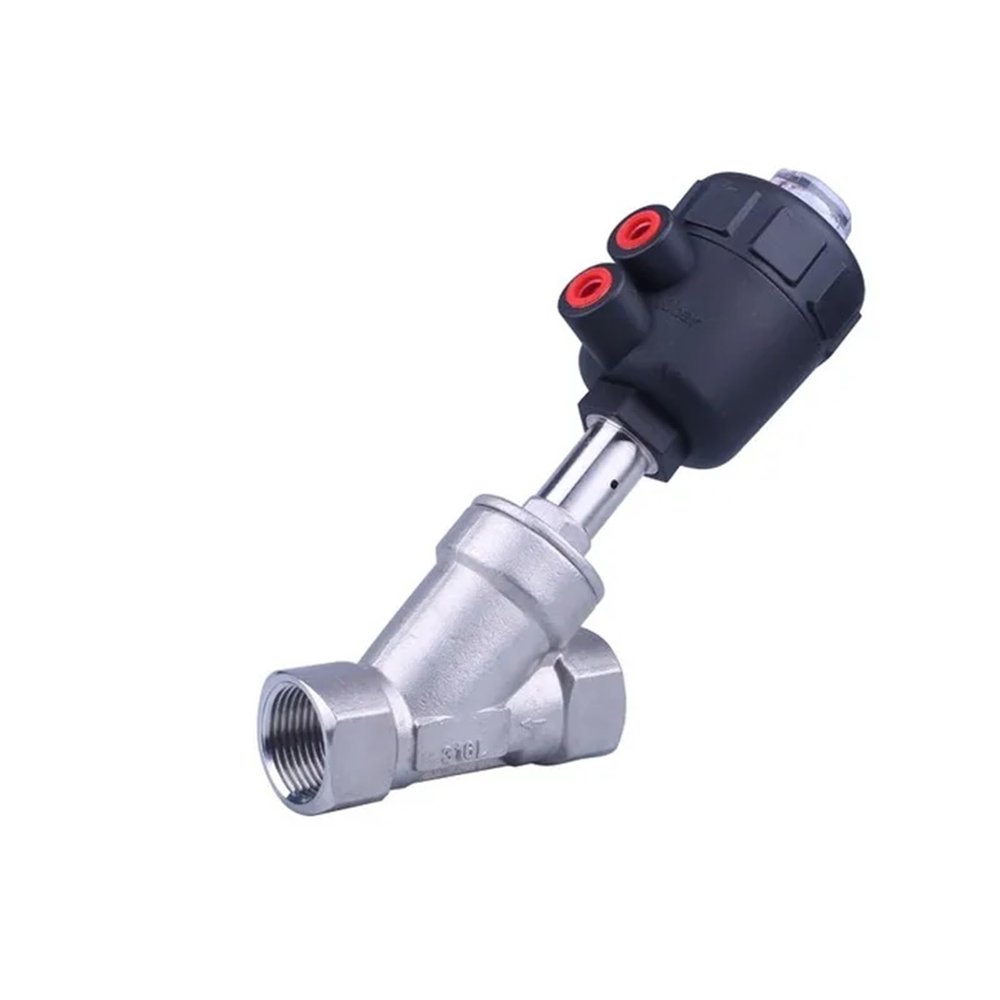 HBDCRJGE DN15 Pneumatic Steam Valve, Y-Type, Female Thread, Plastic Head
