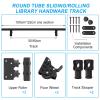Library Ladder Hardware Kit, Sliding Rail System with Rollers view 3