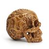 PRETYZOOM 3-Piece Xiangyun Skeleton Skull Halloween Decorations, Brown view 4