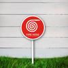 Fire Hose Sign with Stake for Yard, Home, Garden, Lawn, Aluminum, 23.4 x 23.4 cm view 4