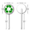 23.4 x 23.4 cm Recycling Symbol Sign with Stake for Yard, Garden, and Lawn view 2