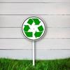 23.4 x 23.4 cm Recycling Symbol Sign with Stake for Yard, Garden, and Lawn view 4