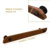 Wooden Handrail for Stairs, Non-Slip Indoor Stair Handrail, Wall-Mounted with Sturdy Metal Brackets, Accessible Grab Bar for Seniors (Brown, 500 cm) view 2