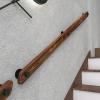Wooden Handrail for Stairs, Non-Slip Indoor Stair Handrail, Wall-Mounted with Sturdy Metal Brackets, Accessible Grab Bar for Seniors (Brown, 500 cm) view 3