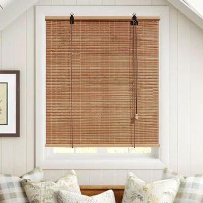 FENGSHOUU Carbonized Bamboo Roller Blind, 190 x 240 cm