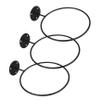 BCOATH Black Iron Wall-Mount Ball Holder for Basketball and Soccer view 1