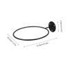 BCOATH Black Iron Wall-Mount Ball Holder for Basketball and Soccer view 2