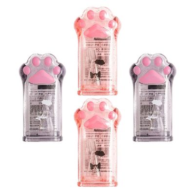 Manual Cat Paw Pencil Sharpeners, 4-Pack, Plastic and Metal