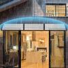 Curved Polycarbonate Awning for Doors and Windows, 60/130/180/300/400/450 cm view 1