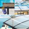Curved Polycarbonate Awning for Doors and Windows, 60/130/180/300/400/450 cm view 3