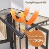Front Door Step Awning, Transparent Outdoor Canopy view 3