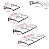 Front Door Step Awning, Transparent Outdoor Canopy view 4